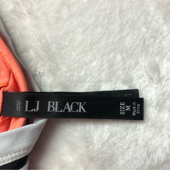 𝅺LORNA Jane Orange/Black/White Sports Bra Size Medium - Picture 3 of 5